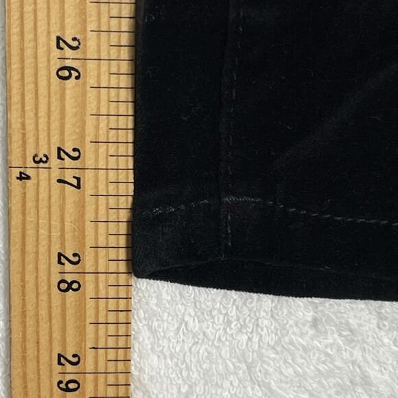 Well Worn Straight Leg Velvet Pants Women's 10/30 Black Stretch Soft NWOT - Picture 7 of 16
